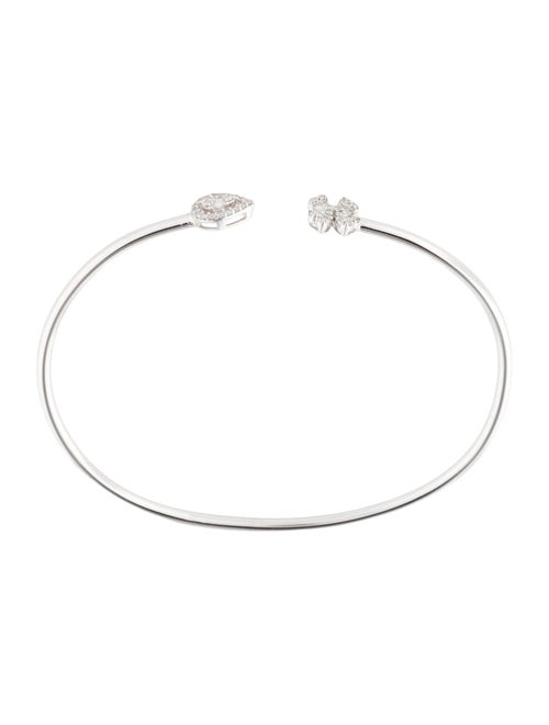 Bracelet 14K Diamond Flexible Cuff Bracelet