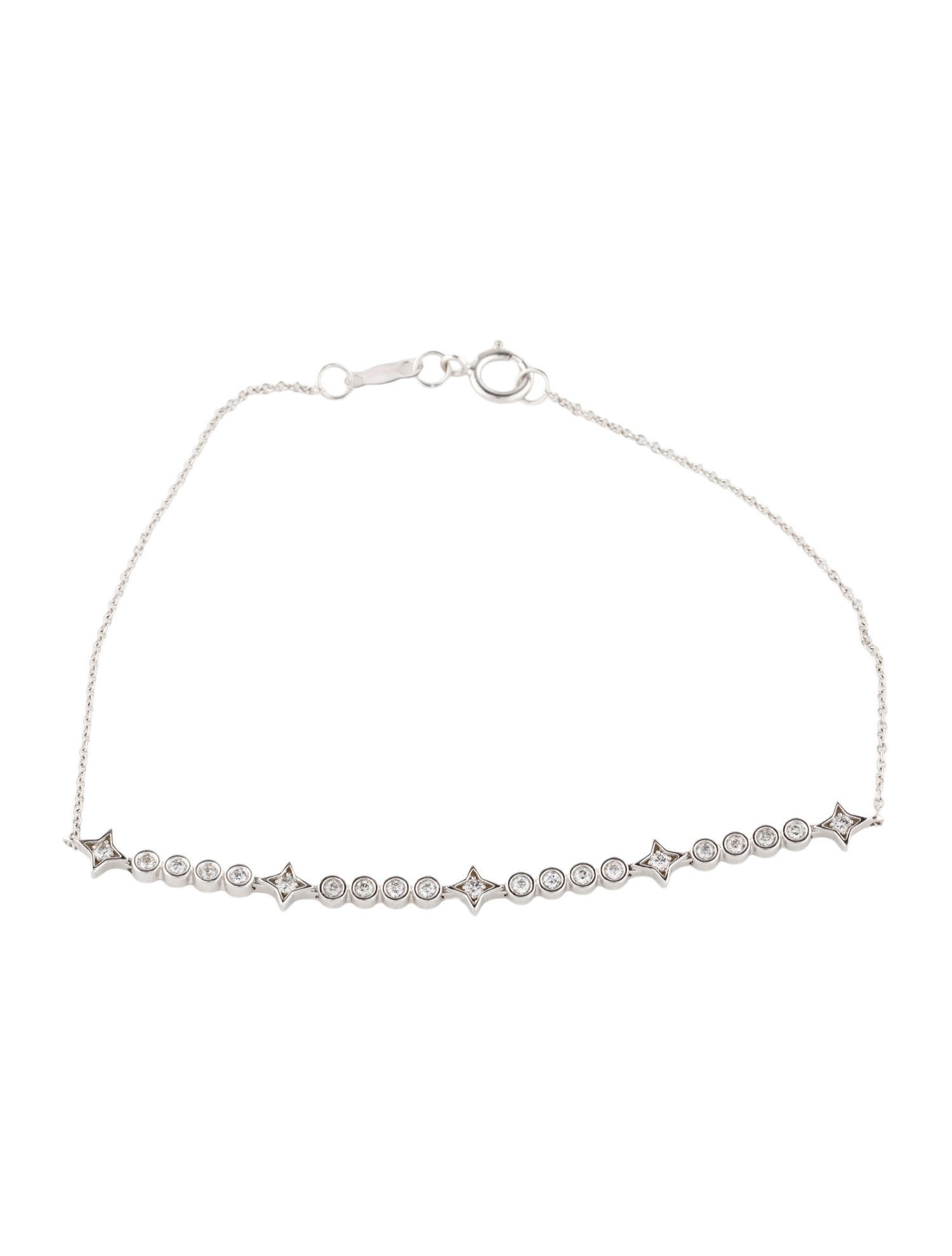 Bracelet 14K Diamond Link Bracelet