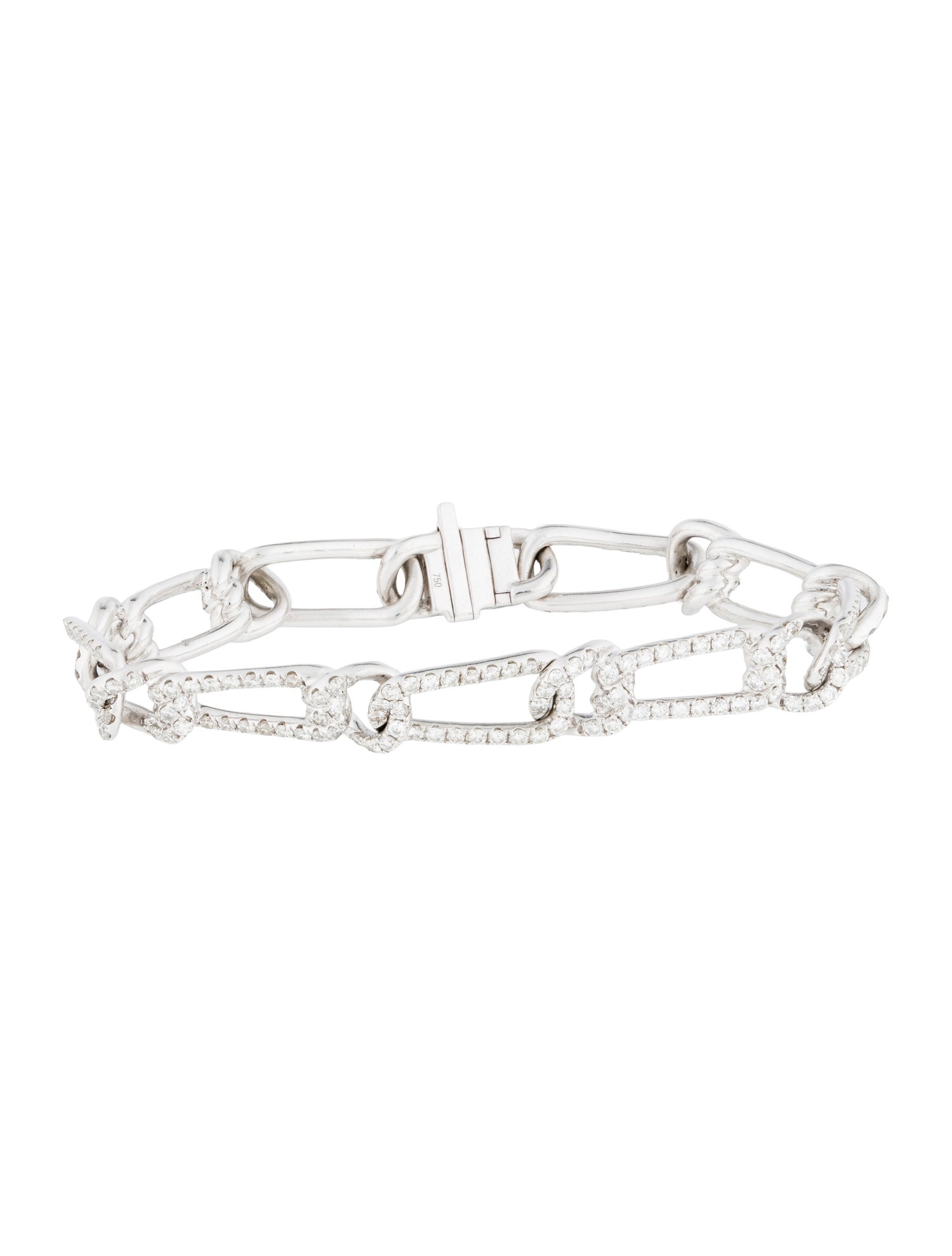Bracelet 18K 3.73ctw Diamond Link Bracelet