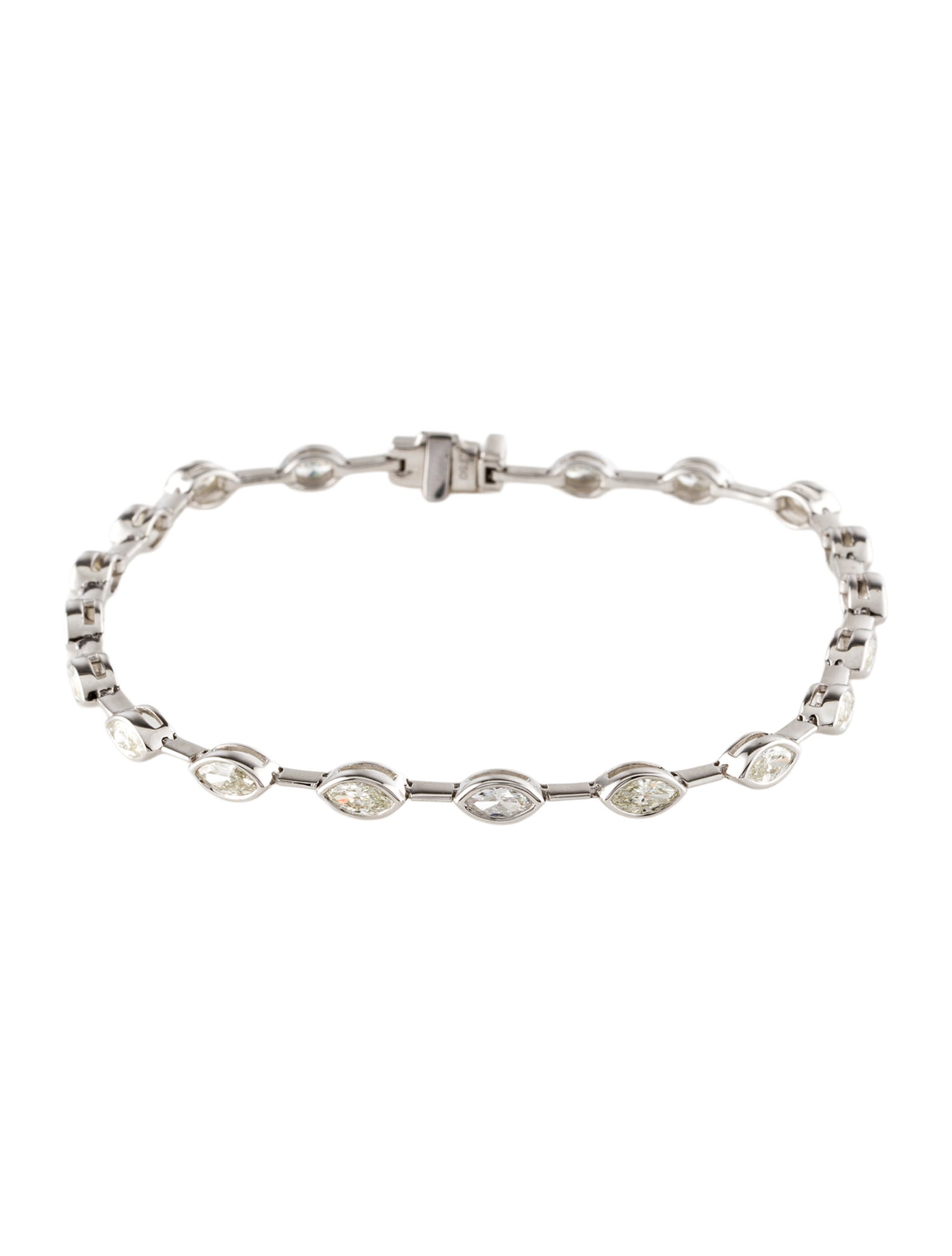 Bracelet 18K 2.10ctw Diamond Station