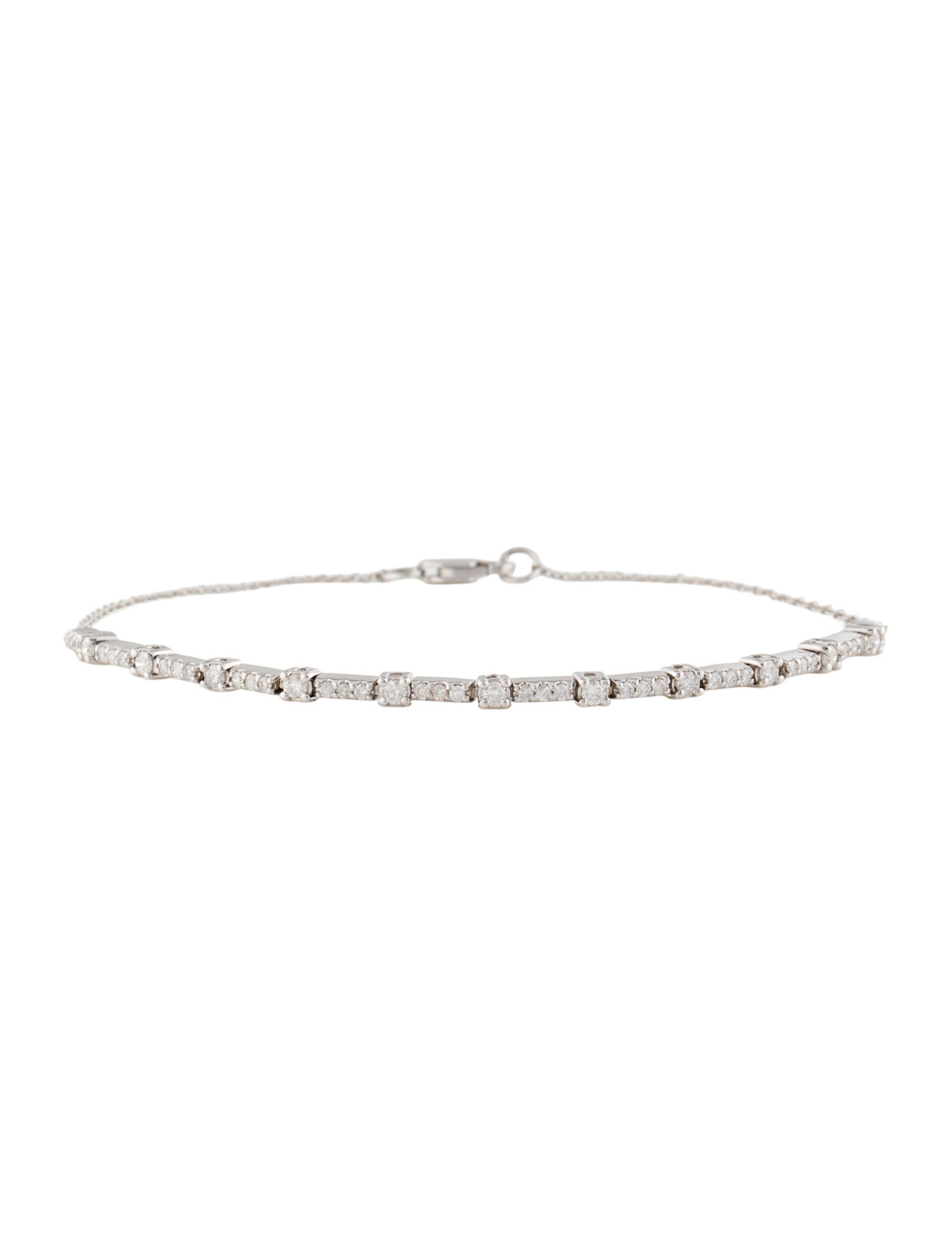 Bracelet 14K Diamond Station Link