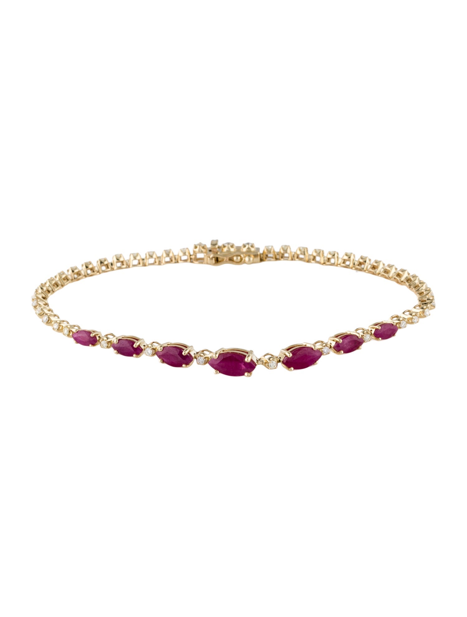 Bracelet 14K 2.20ctw Ruby & Diamond Bracelet