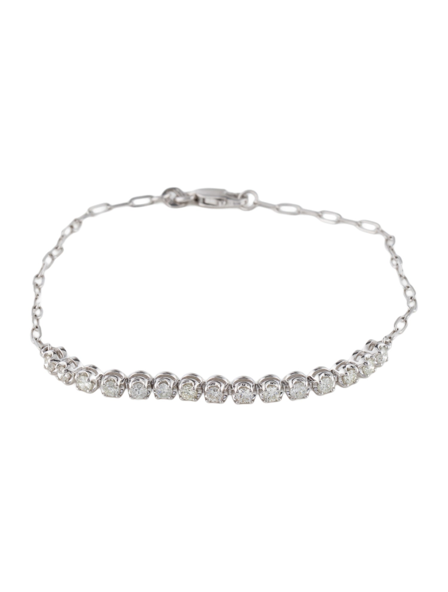 Bracelet 14K Diamond Link Bracelet