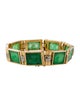 Bracelet 18K Jadeite & Diamond Link Bracelet