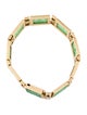 Bracelet 18K Jadeite & Diamond Link Bracelet