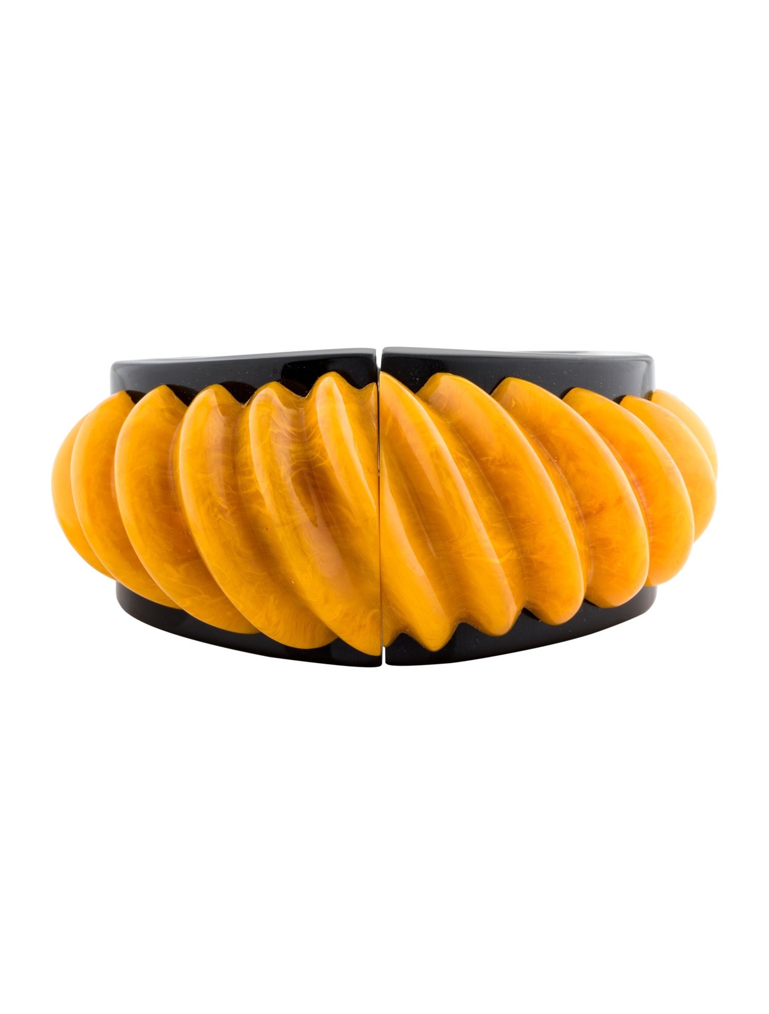 Bracelet Vintage Resin Hinged Cuff