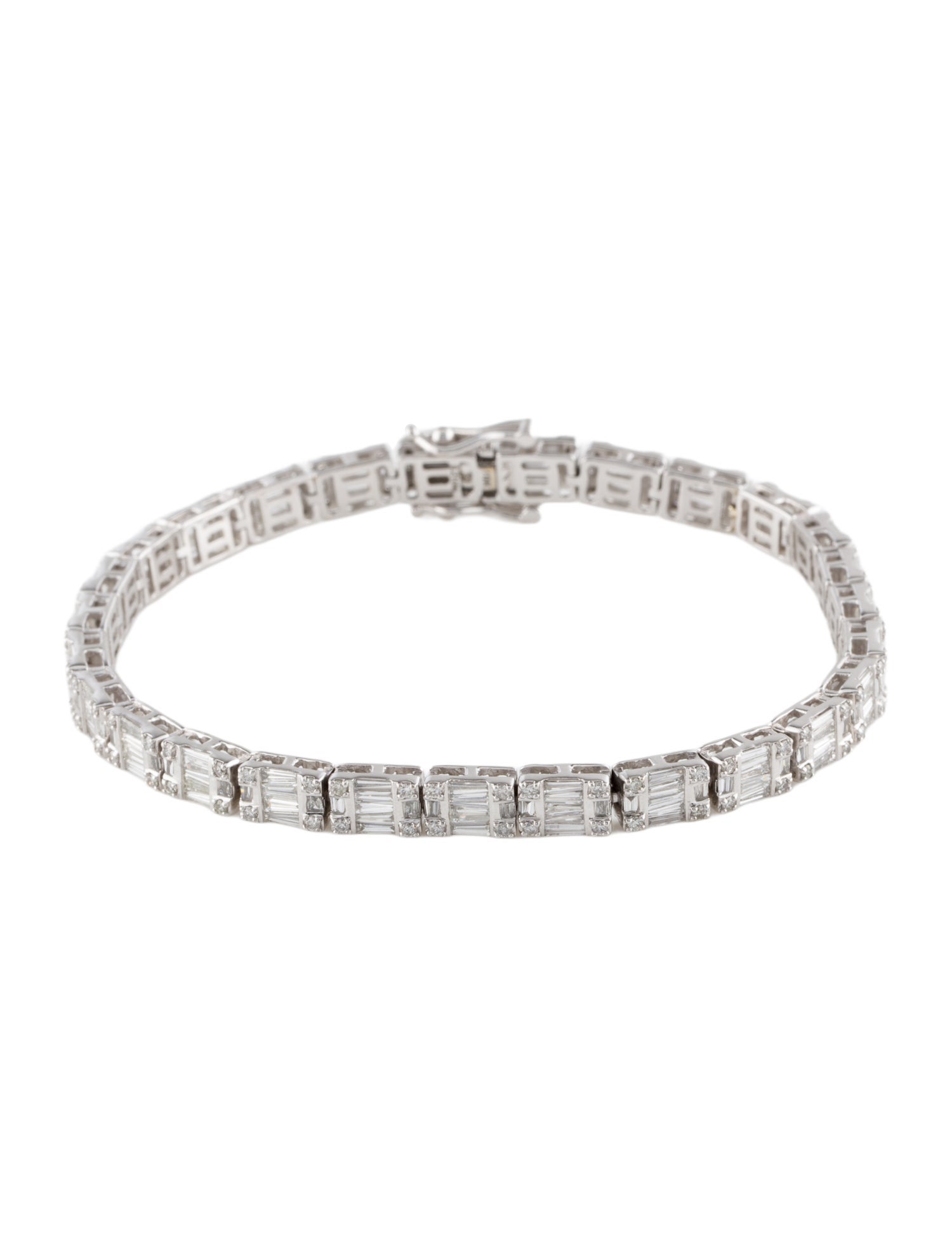 Bracelet 10K 6.21ctw Diamond Link