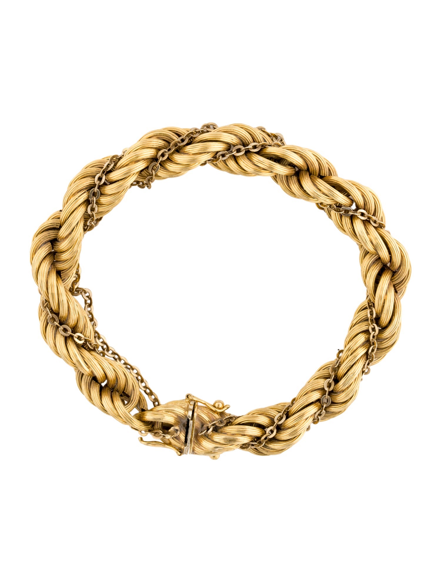 Bracelet 18K Rope Chain Link Bracelet