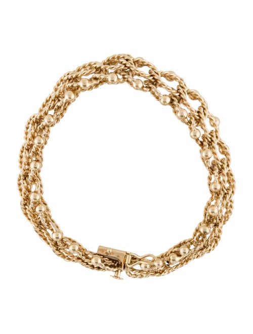 Bracelet 14K Wide Link Bracelet