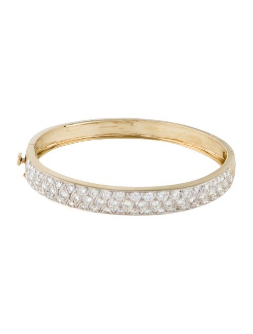 Bracelet 14K 3.66ctw Diamond Hinged Bracelet