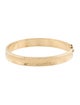Bracelet 14K Textured Hinged Bangle