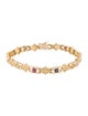 Bracelet 14K Multi-Gemstone Link Bracelet