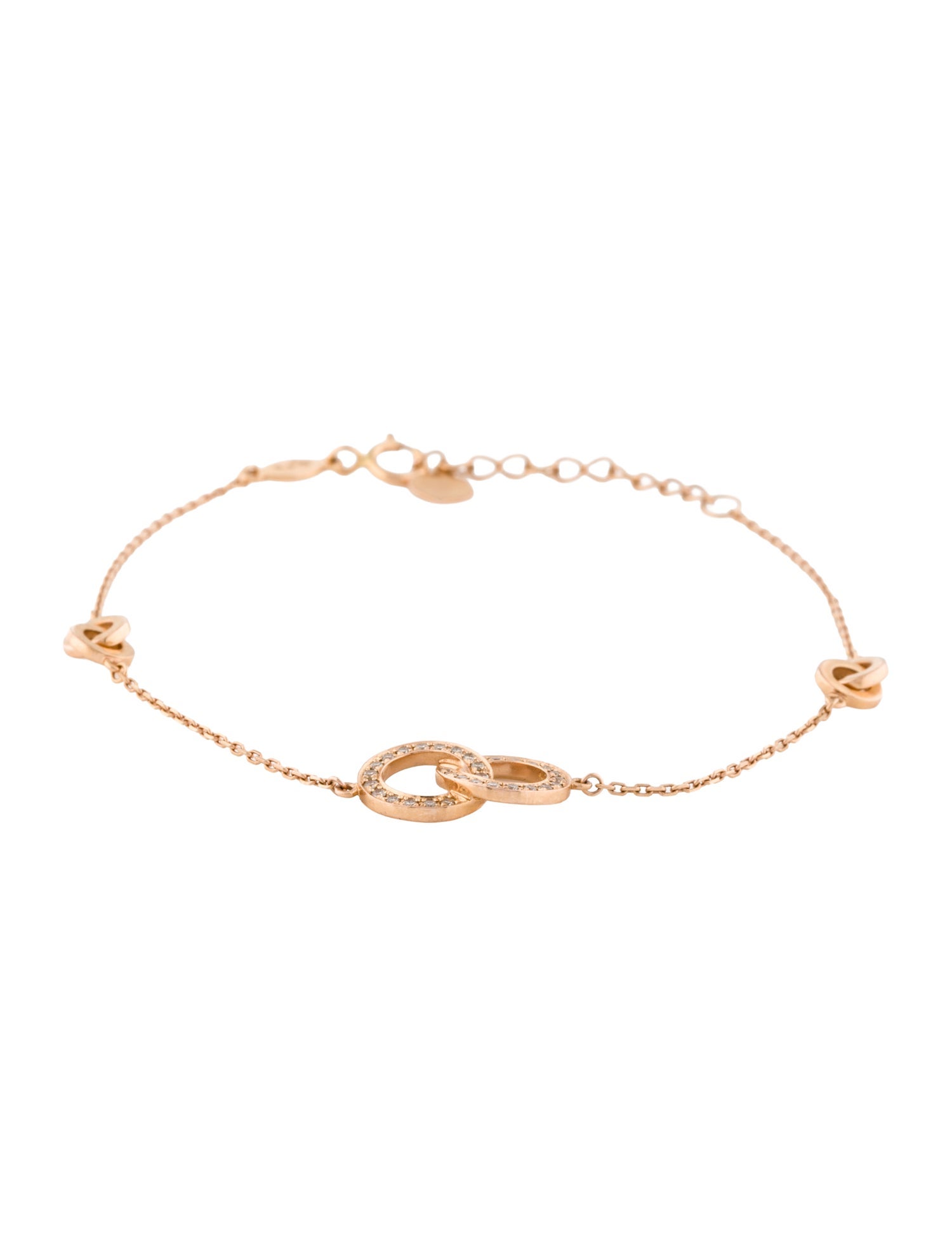 Bracelet Chow Tai Fook 18K Diamond Charm