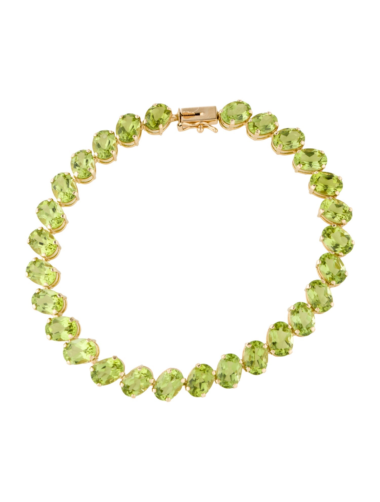 Bracelet 14K 23.52ctw Peridot Link Bracelet