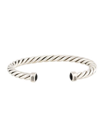 David Yurman Onyx Cable Cuff Bracelet