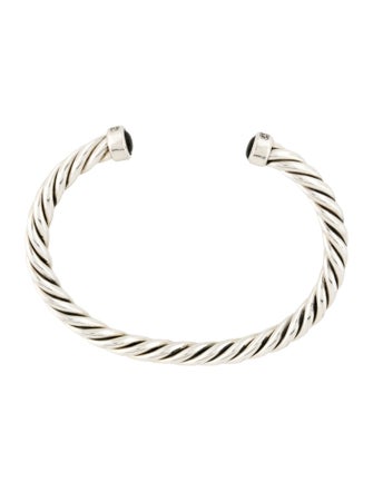 David Yurman Onyx Cable Cuff Bracelet