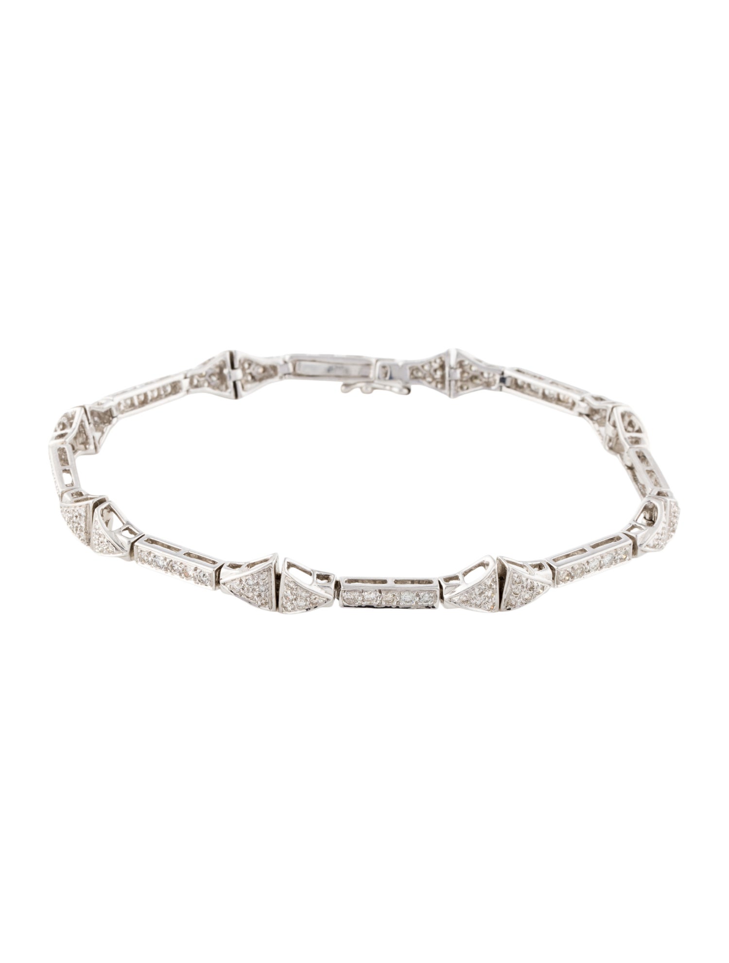 Bracelet 18K 1.18ctw Diamond Link Bracelet