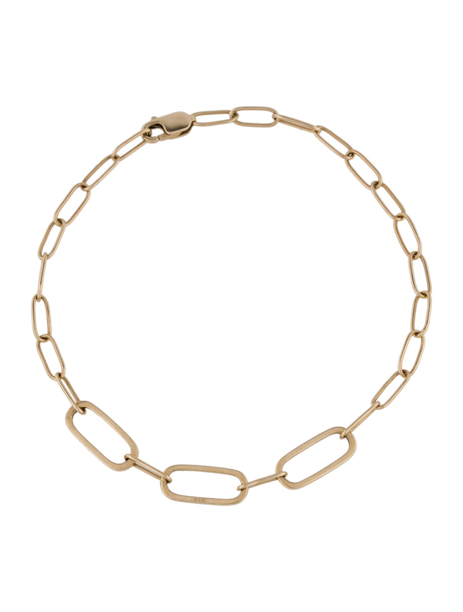 Bracelet 14K Diamond Link Bracelet