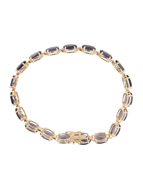 Bracelet 14K 9.84ctw Iolite Link Bracelet