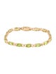 Bracelet 14K 7.90ctw Peridot Link Bracelet