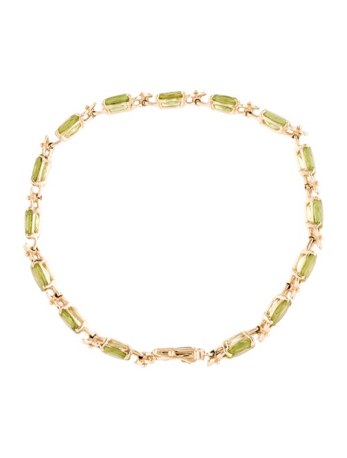 Bracelet 14K 7.90ctw Peridot Link Bracelet
