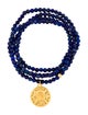 Bracelet 24K Lapis Lazuli Bead Wrap Charm Bracelet