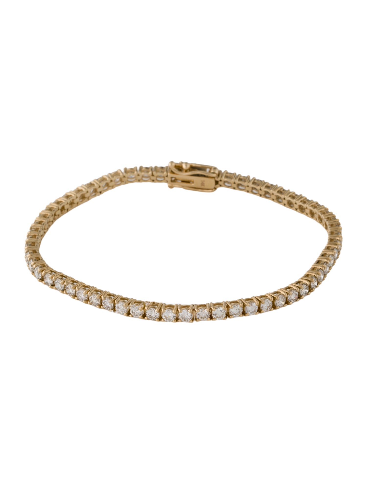 Bracelet 14K 4.58ctw Diamond Tennis Link