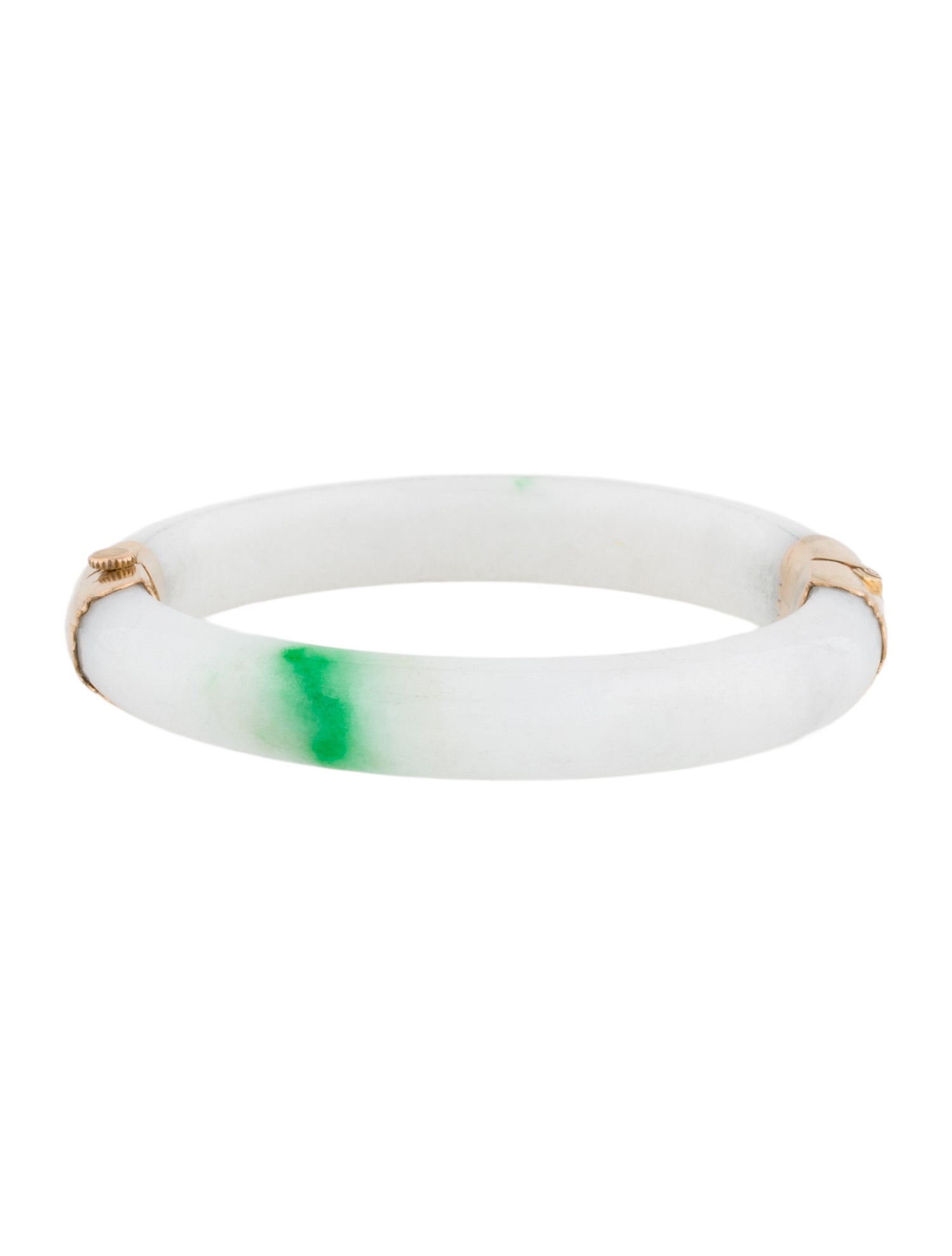 Bracelet 16K Dyed Jadeite Hinged Bangle Bracelet