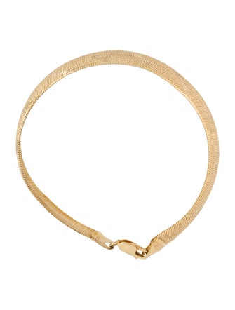 Bracelet 14K Textured Link Bracelet
