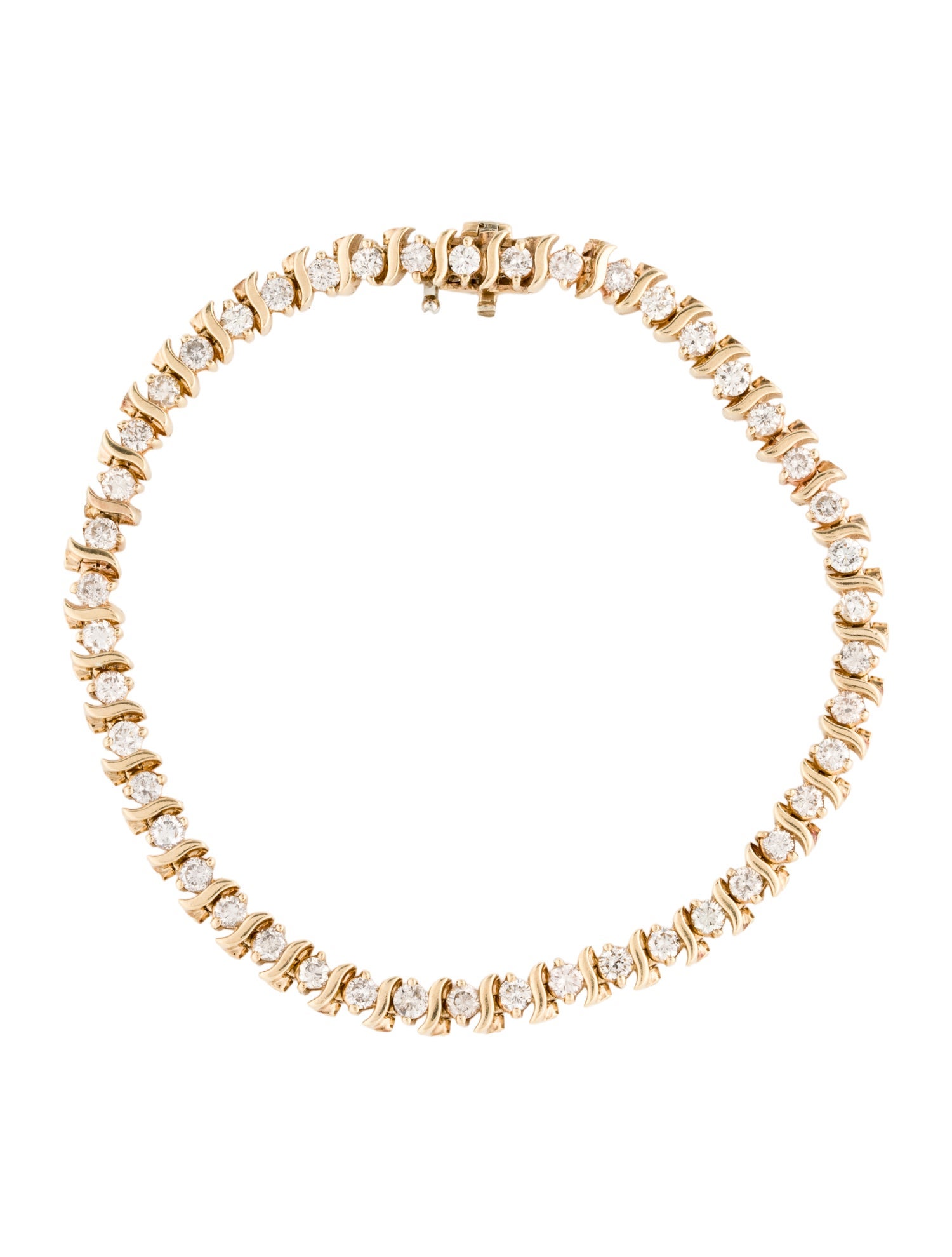 Bracelet 14K 2.76ctw Diamond Link