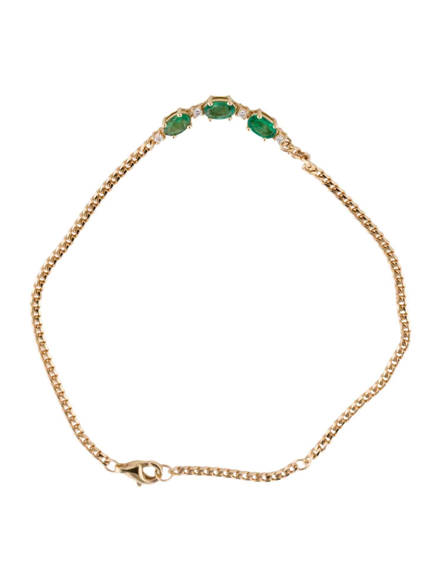 Bracelet 18K Emerald & Diamond Bracelet