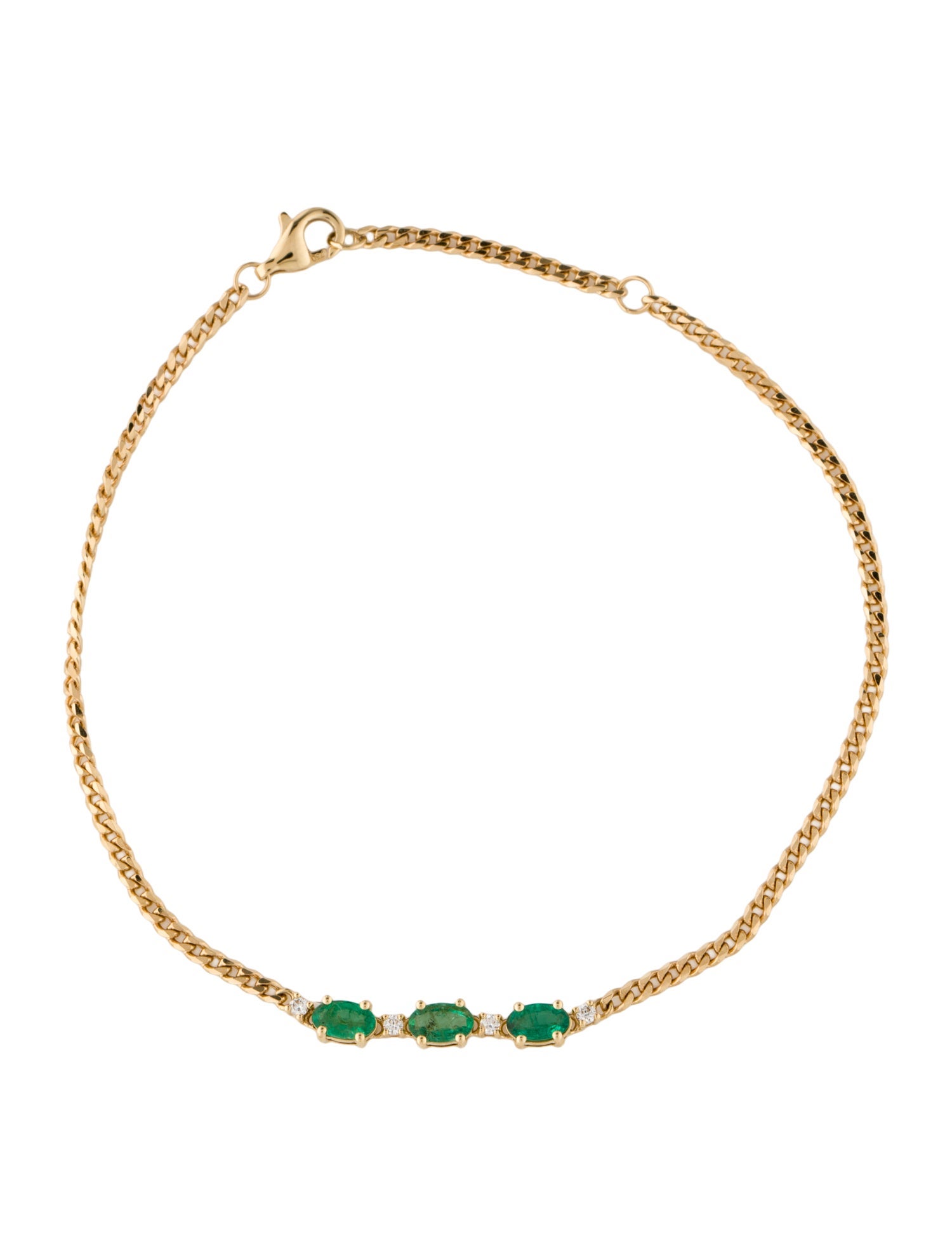 Bracelet 18K Emerald & Diamond Bracelet