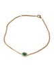 Bracelet 18K Emerald & Diamond Station Bracelet