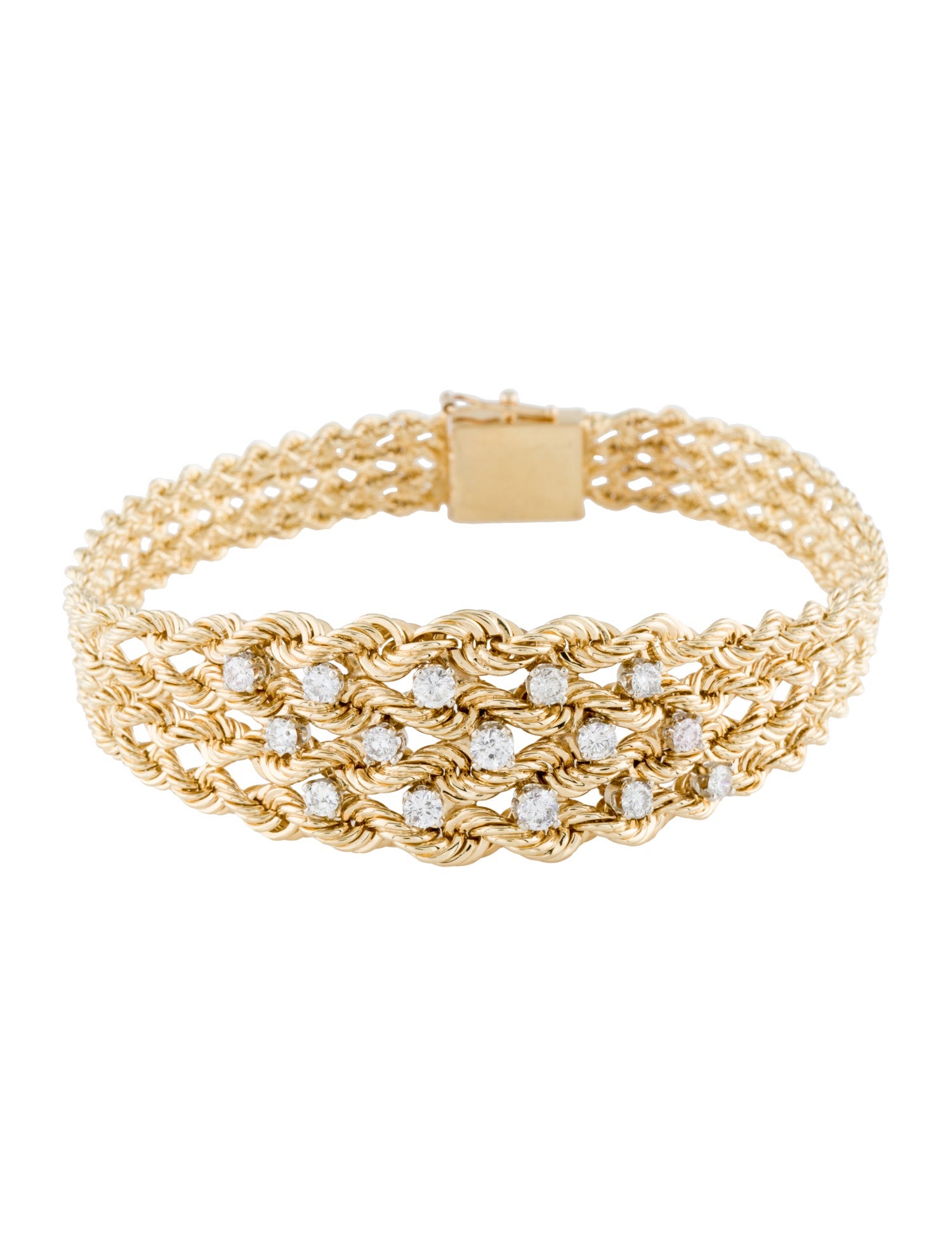 Bracelet 14K Diamond Link Bracelet