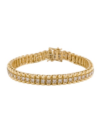 Bracelet 14K 4.00ctw Diamond Round Link Bracelet