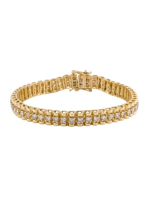 Bracelet 14K 4.00ctw Diamond Round Link Bracelet