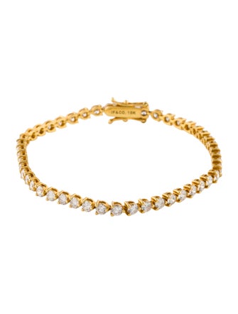 Bracelet IF & Co. 18K 4.70ctw Diamond Tennis Link Bracelet