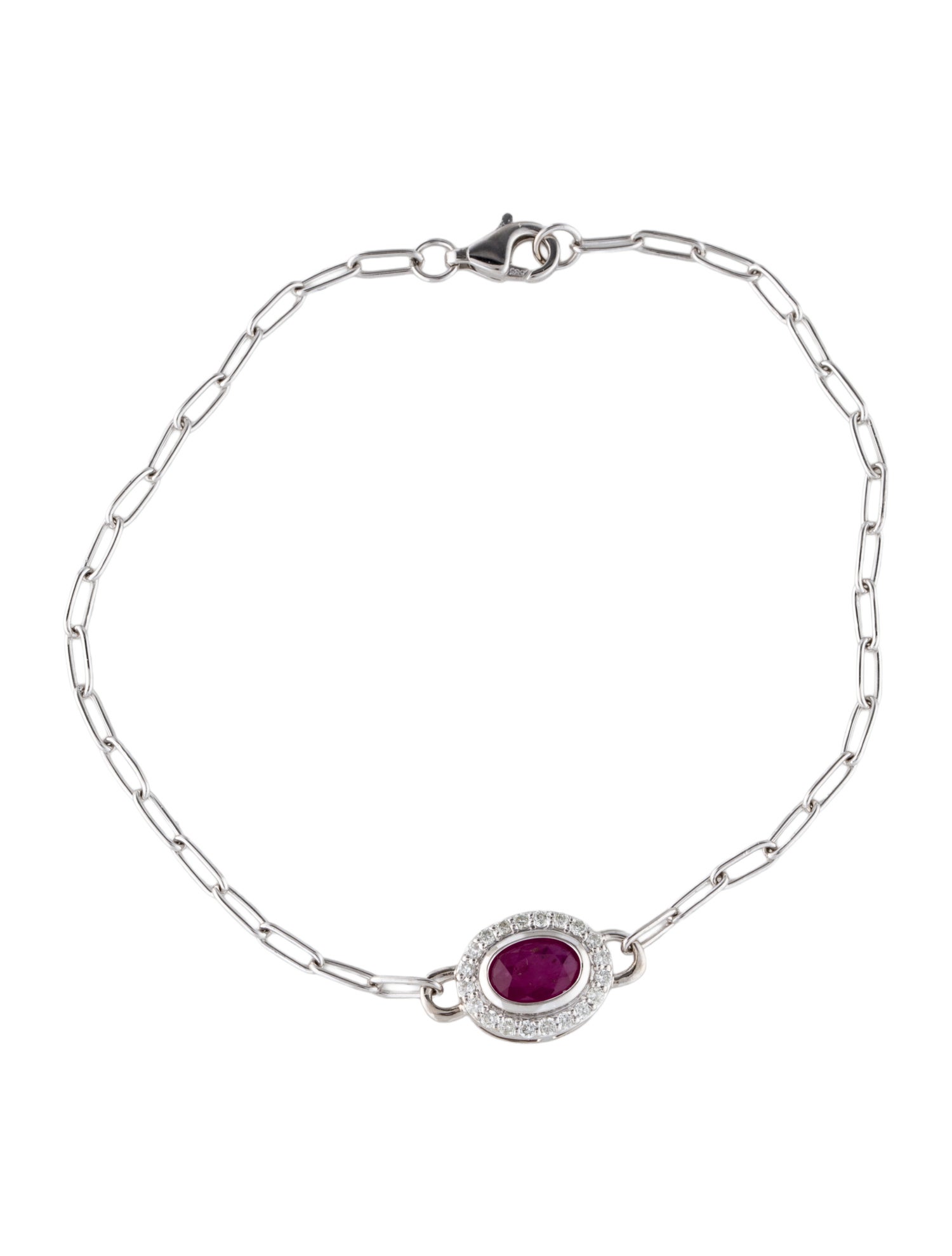 Bracelet 14K Ruby & Diamond Bracelet