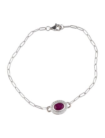 Bracelet 14K Ruby & Diamond Bracelet