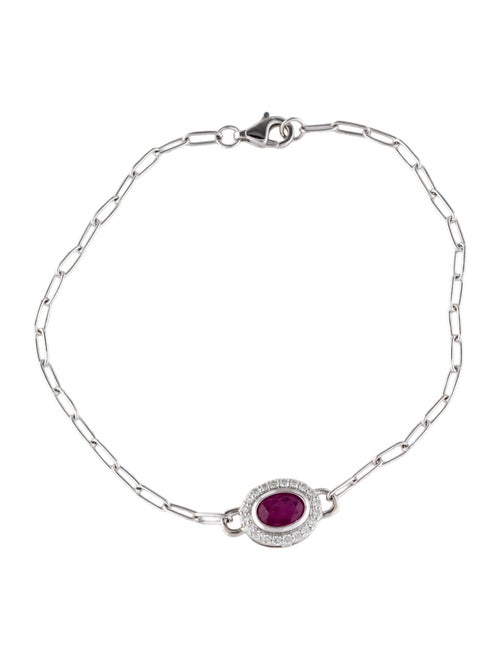 Bracelet 14K Ruby & Diamond Bracelet