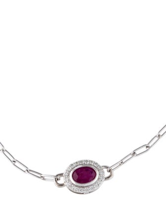 Bracelet 14K Ruby & Diamond Bracelet