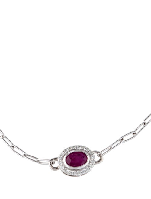Bracelet 14K Ruby & Diamond Bracelet