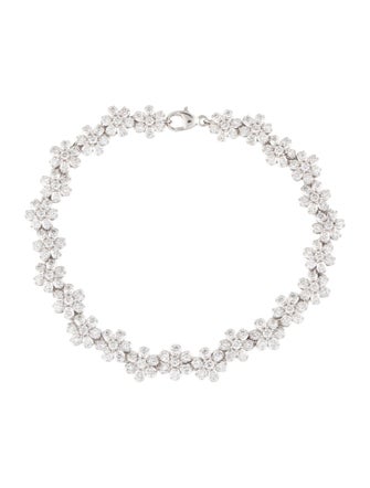 Bracelet 14K 4.00ctw Diamond Flower Link