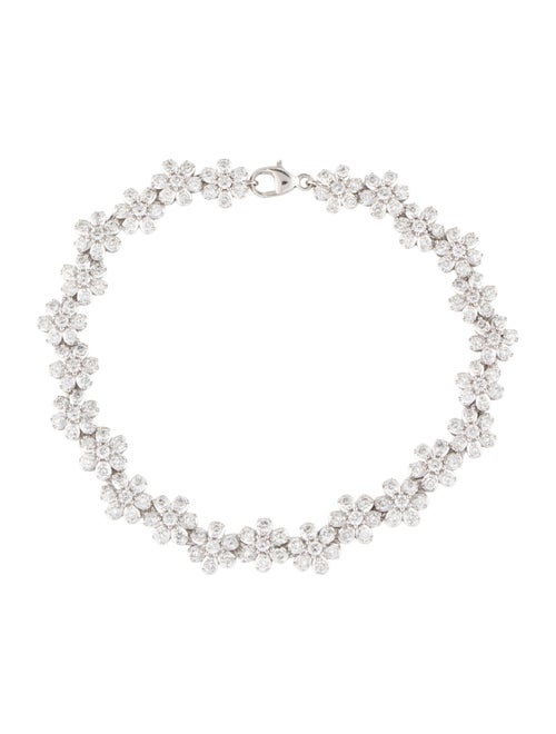Bracelet 14K 4.00ctw Diamond Flower Link