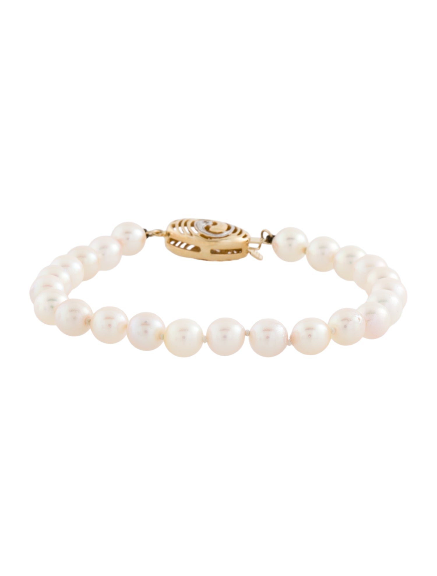 Bracelet 14K Pearl & Diamond Strand Bracelet