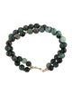 Bracelet 14K Emerald Double Strand Bead Bracelet