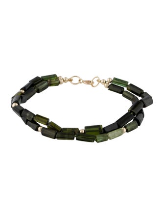 Bracelet 14K Tourmaline Multistrand Bead Bracelet