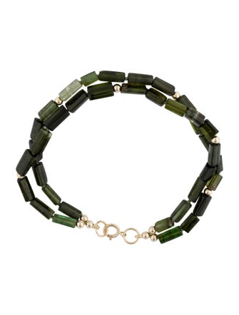Bracelet 14K Tourmaline Multistrand Bead Bracelet
