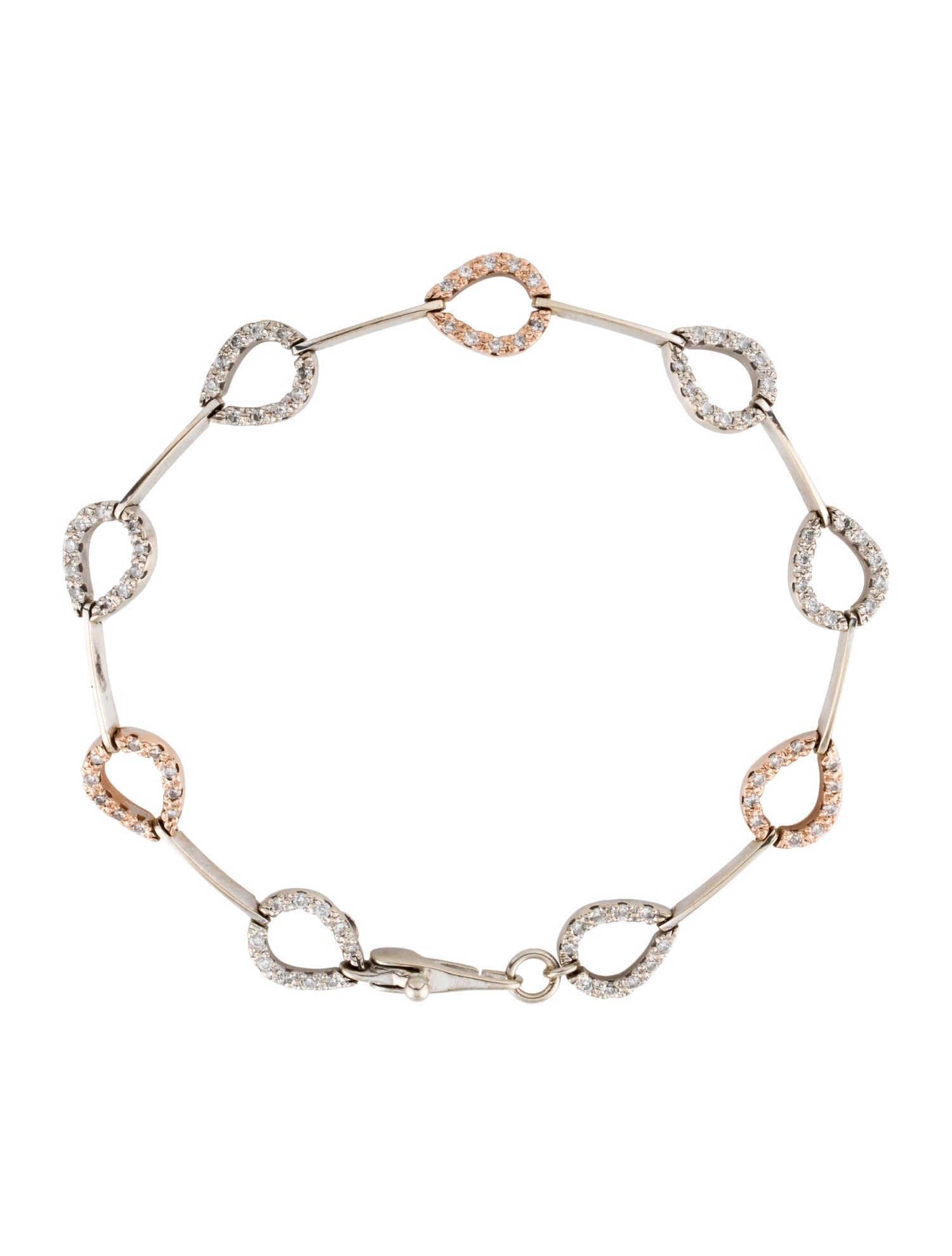 Bracelet 14K Diamond Link Bracelet