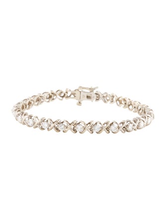 Bracelet 14K 3.13ctw Diamond X Link Bracelet